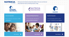 Desktop Screenshot of nutricia.com.au
