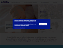 Tablet Screenshot of nutricia.com