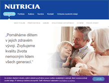 Tablet Screenshot of nutricia.cz