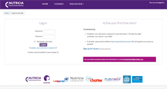 Desktop Screenshot of ilearn.nutricia.com