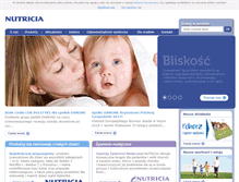 Tablet Screenshot of nutricia.com.pl