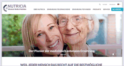 Desktop Screenshot of nutricia.de